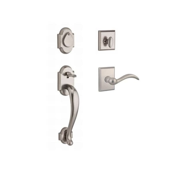 Baldwin Single Cylinder Adirondack Handleset, RH Arch Lever, White Bronze SC.ADIXARC.R.RSR.492 - main
